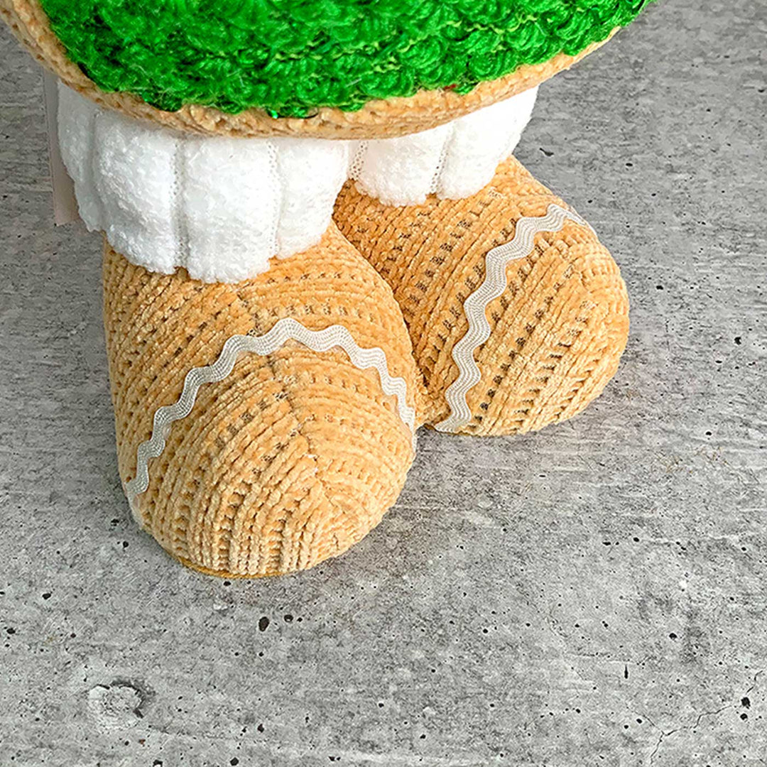 Lollipop Gingerbread Self-Standing Man Woolen Decor For Christmas Table Decoration