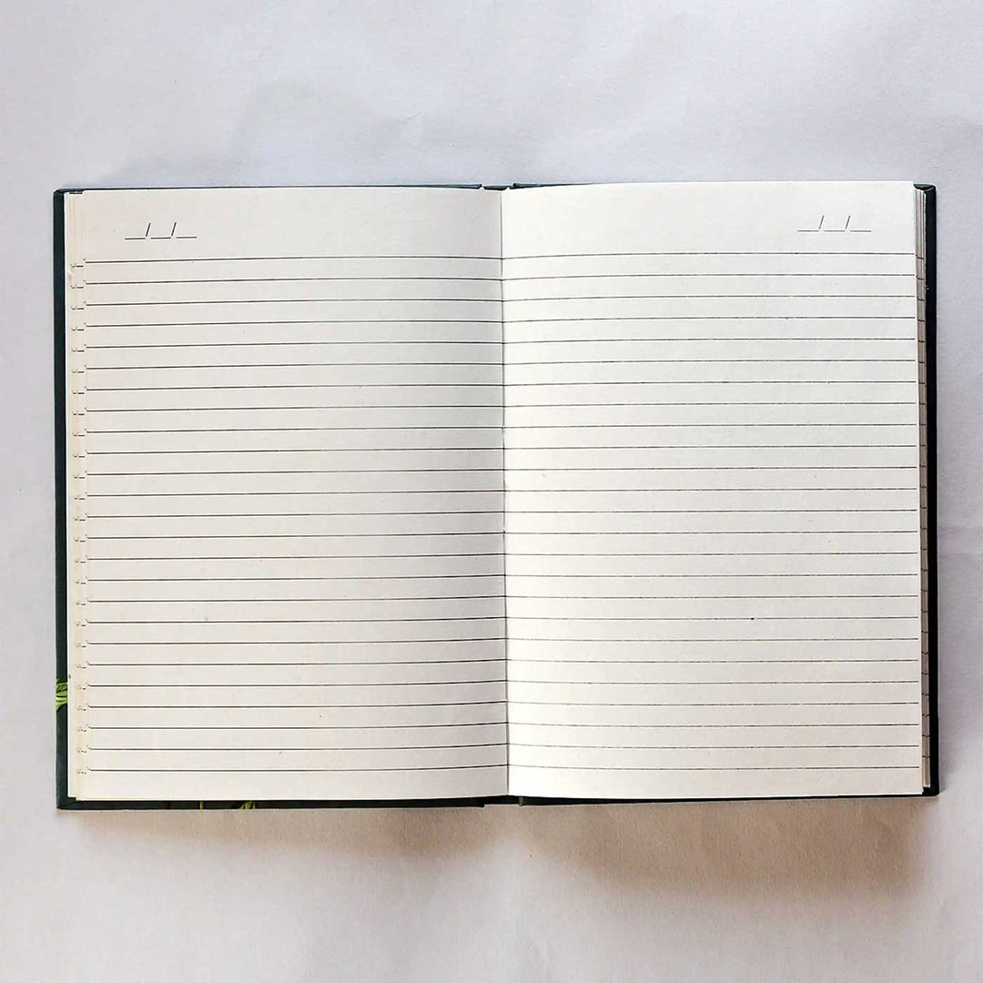 Handmade Plaid Black Ruled Journal | 100  Pages