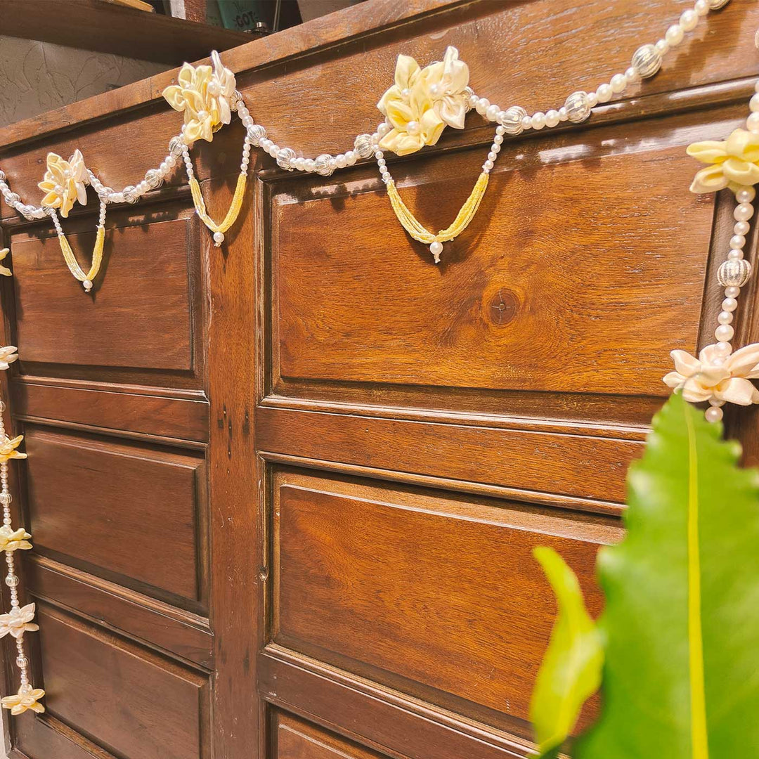 43 In | Handmade Pearl Blossom Elegant Toran