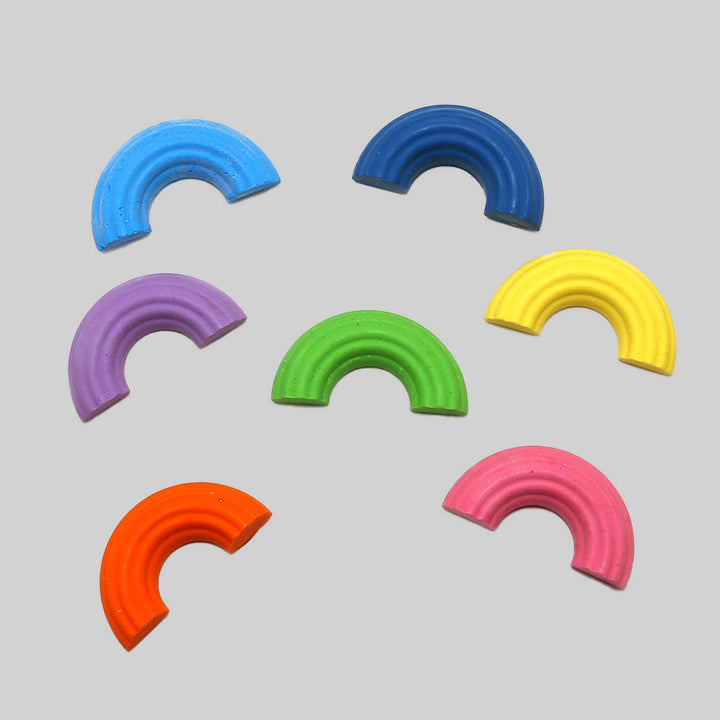 Handmade Non-Toxic Mini Rainbows Crayons | Set Of 8
