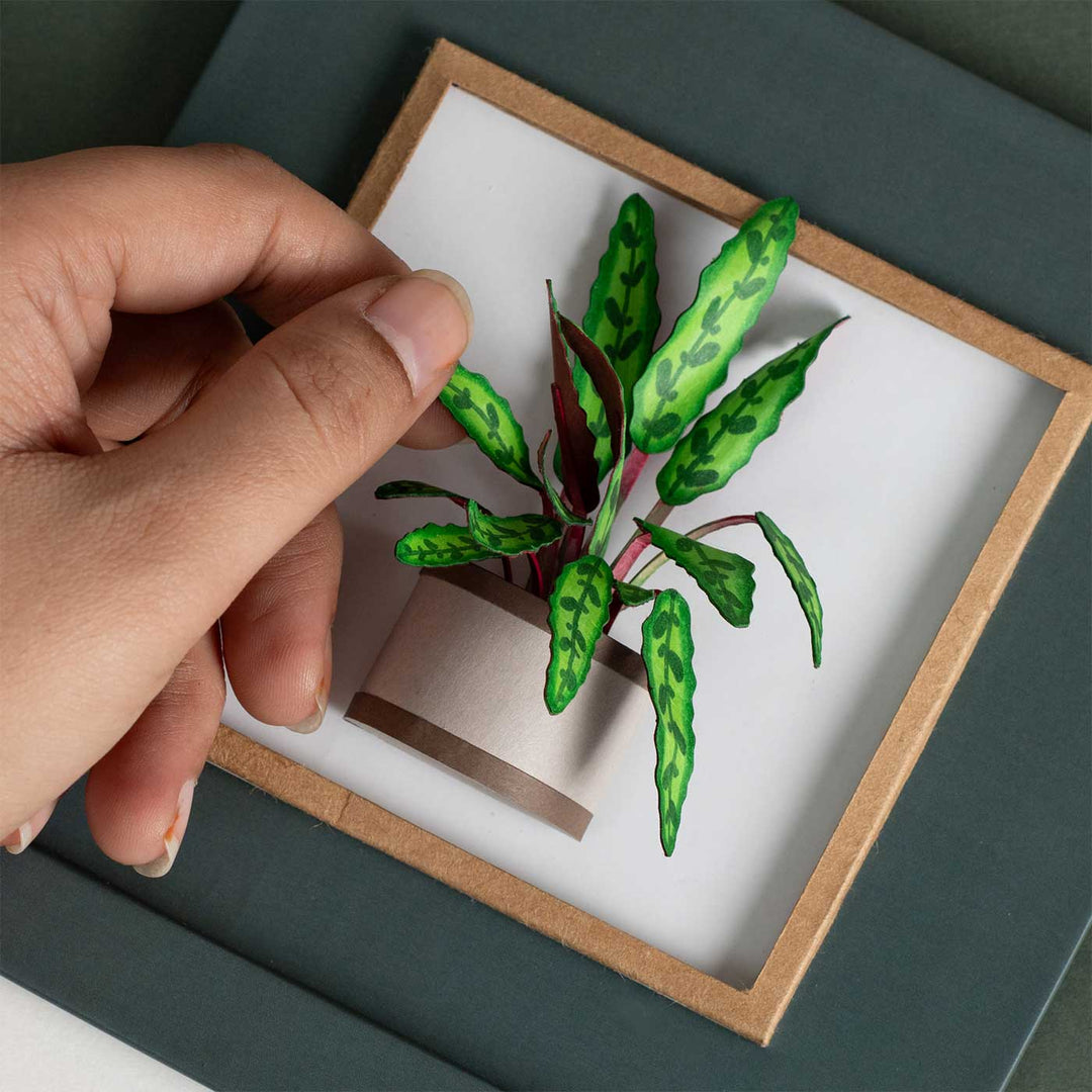 Handmade 3D Rattle Snake Plant 2026 Desk Calendar