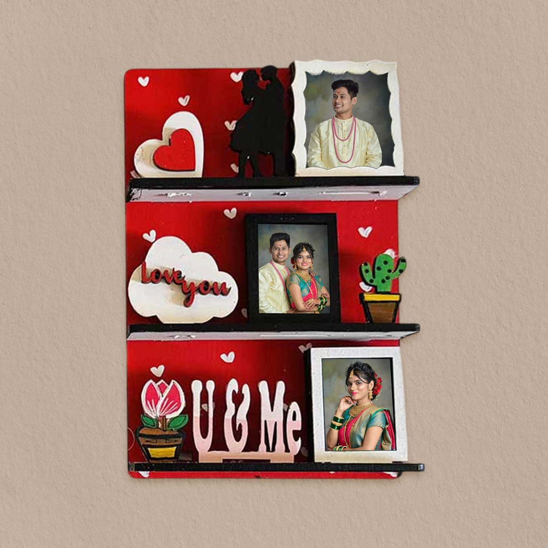 Photo Personalized Handmade You & Me MDF Wood Fridge Magnet With Stand