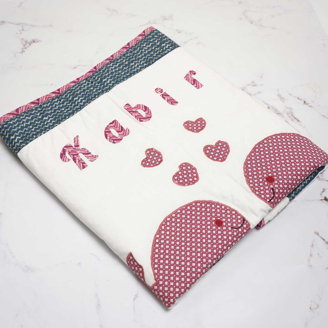 Personalized Whale Theme Cotton Quilt For Kids