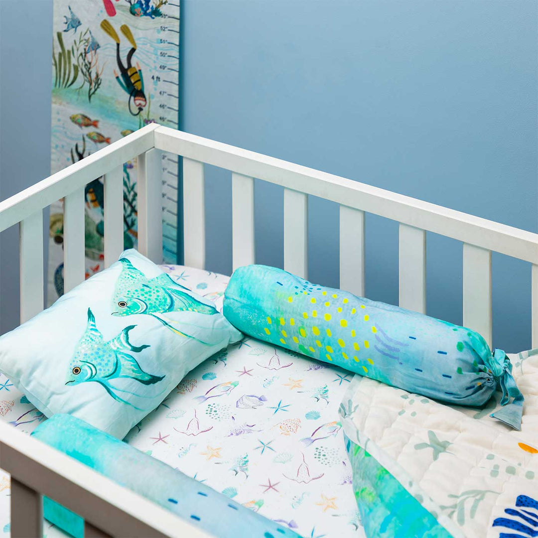 Personalized A Kingdom of Kelp Theme Baby Bedding | Set Of 5