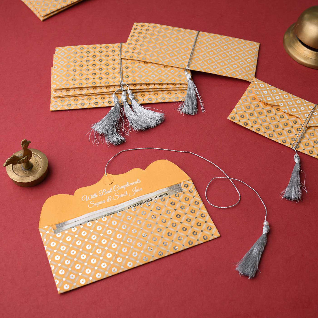 Personalized Handmade Sequence Paper Envelopes | Set Of 30