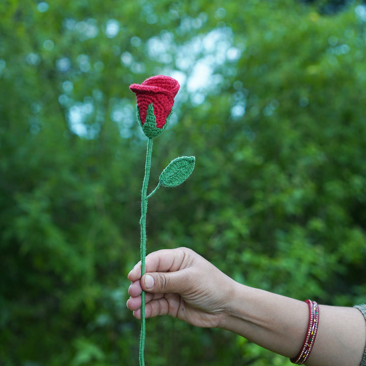 Handmade Crochet Rose Flower