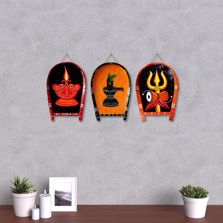Handpainted Mongol Ghot Kulo Auspicious Bamboo Wall Decor