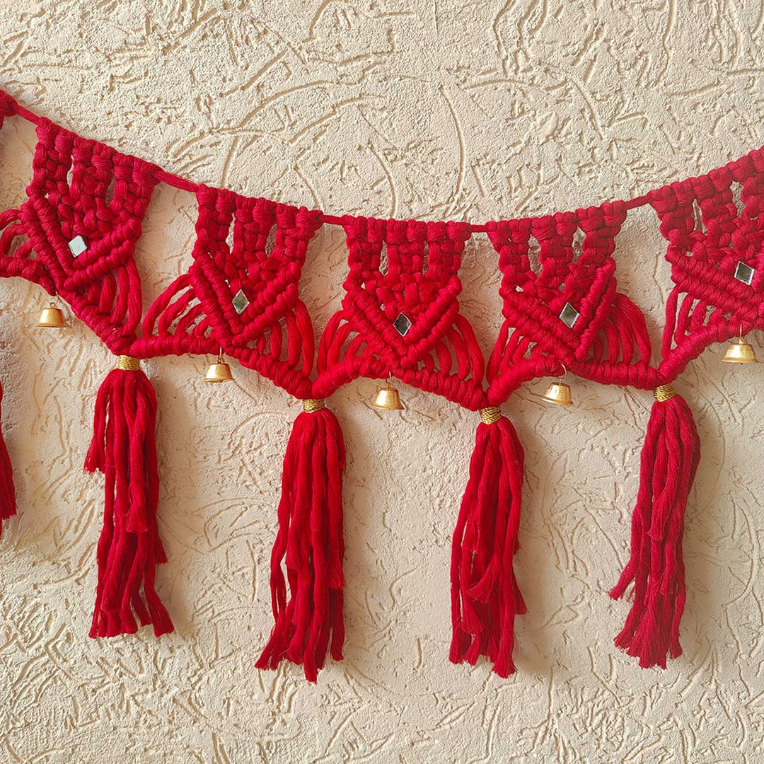 40 In | Handmade Macrame Samriddhi Design Cotton Toran