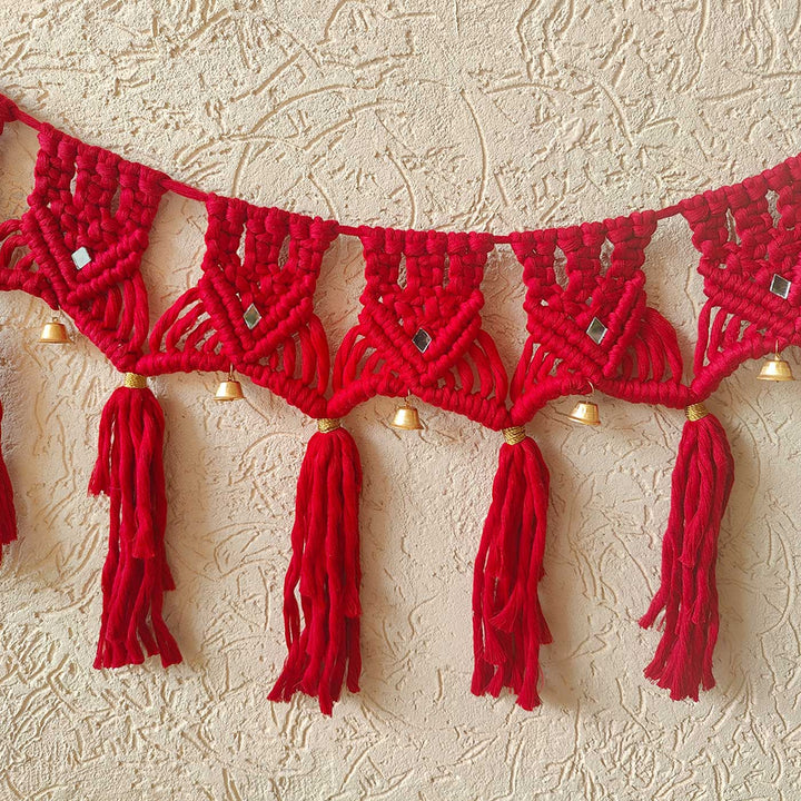 40 In | Handmade Macrame Samriddhi Design Cotton Toran