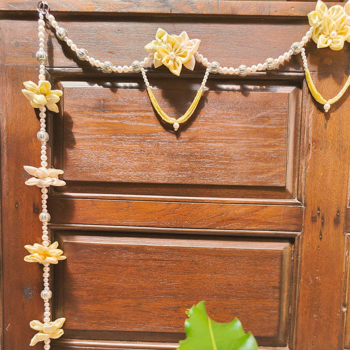 43 In | Handmade Pearl Blossom Elegant Toran