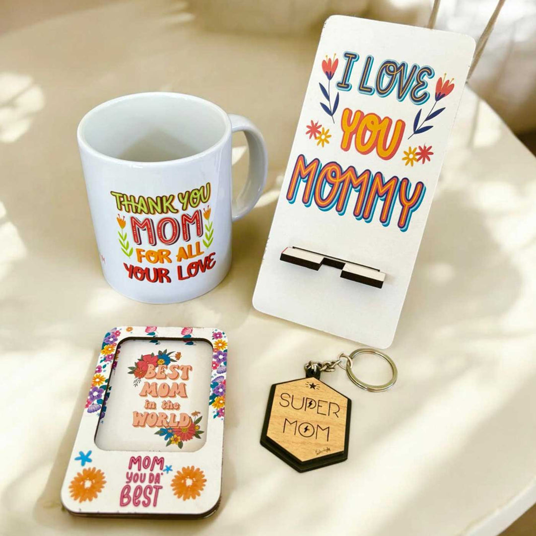 Photo Personalized Mom's Special Day Hamper For Mothers | Set of 4