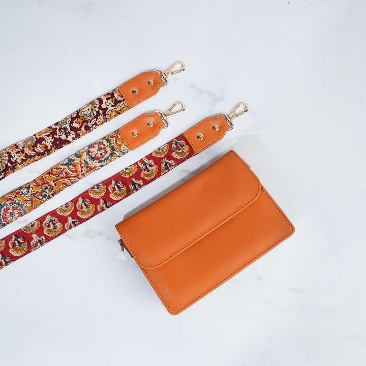 Personalized Faux Leather Sling Bag With Changeable Straps