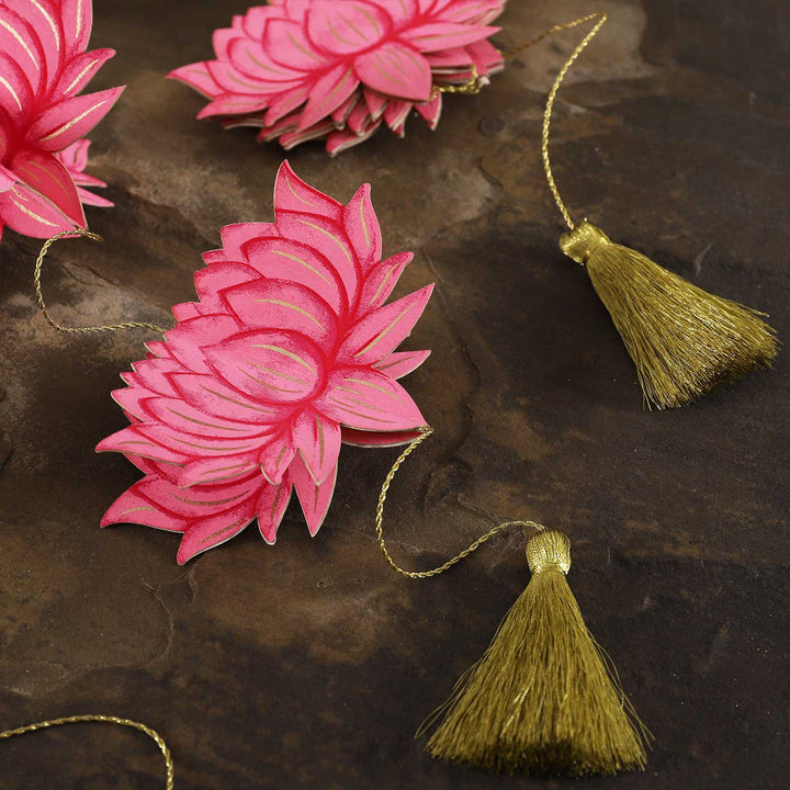 Handmade Lotus Design Paper Hanging
