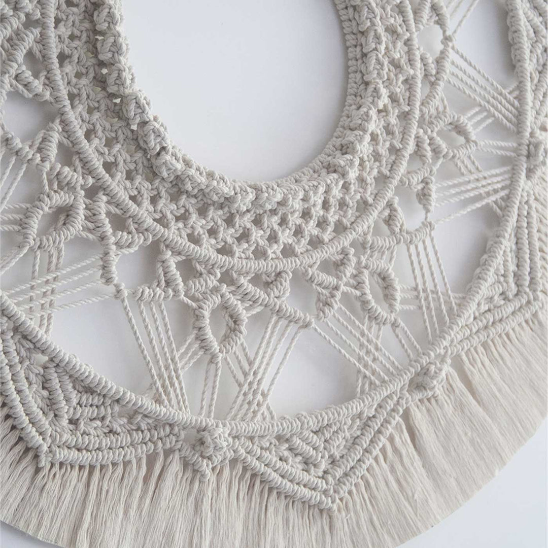 Handmade Macrame Big Mandala Design Coton Wall Hanging