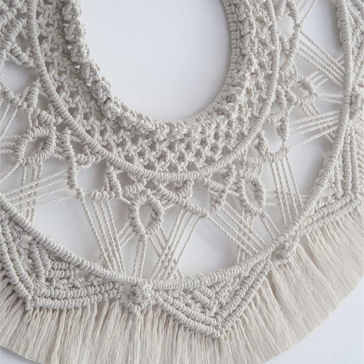 Handmade Macrame Big Mandala Design Coton Wall Hanging