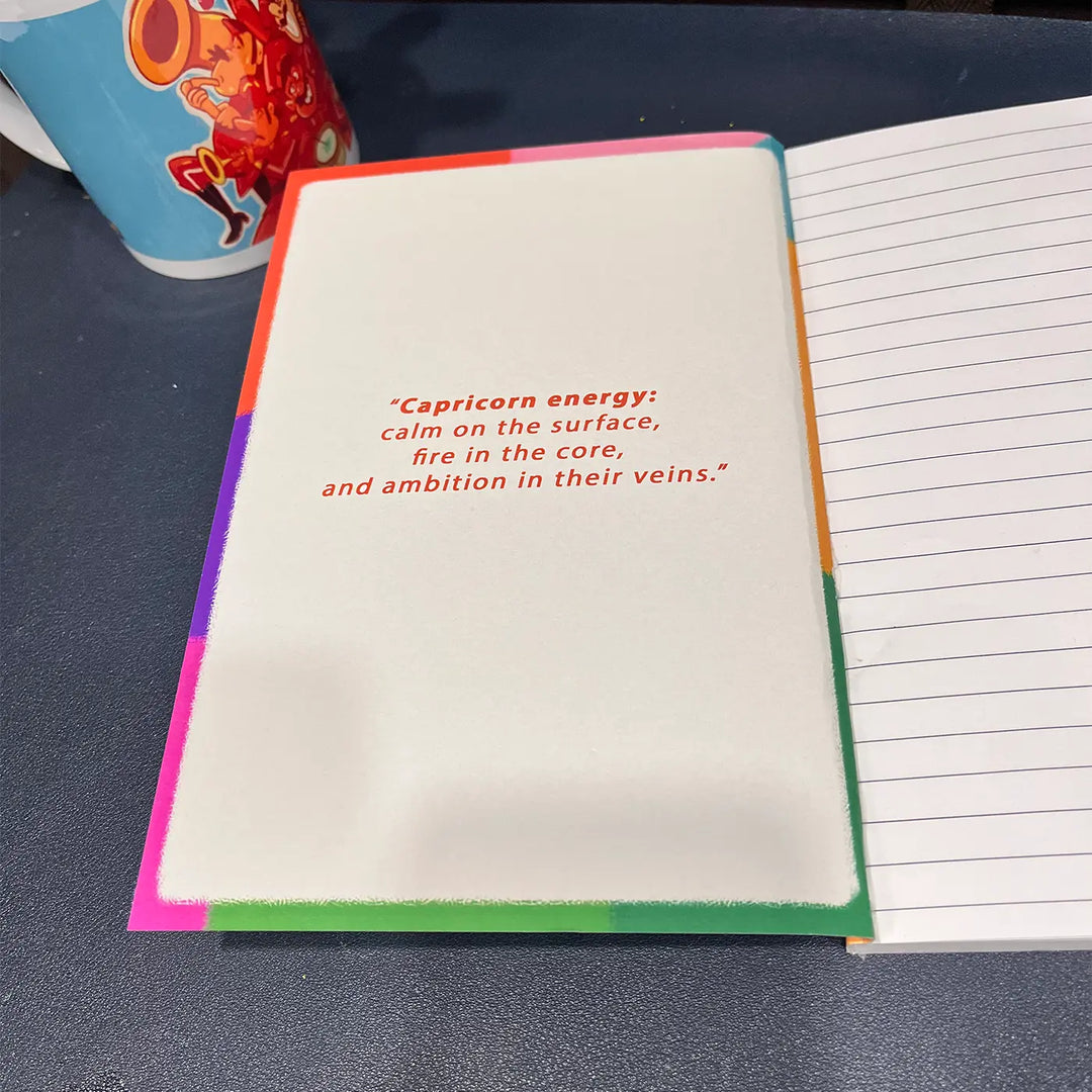 Printed Pisces Theme Ruled Notebook | A5 | 50 Pages
