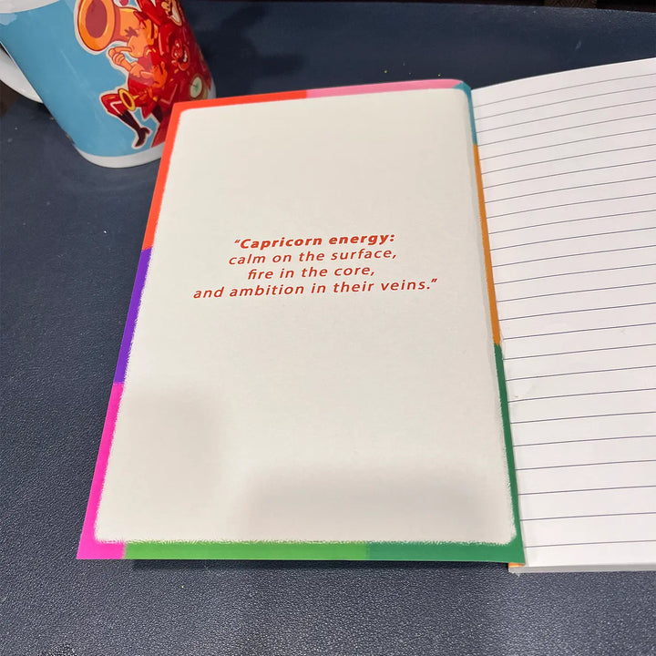 Printed Pisces Theme Ruled Notebook | A5 | 50 Pages