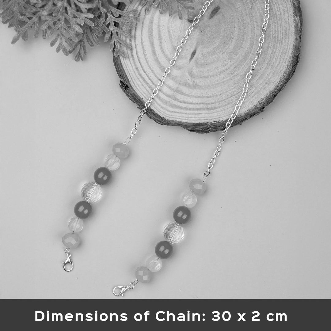 Handmade Beaded Sky Blue Spectacle/Eye Glass Chain For Kids