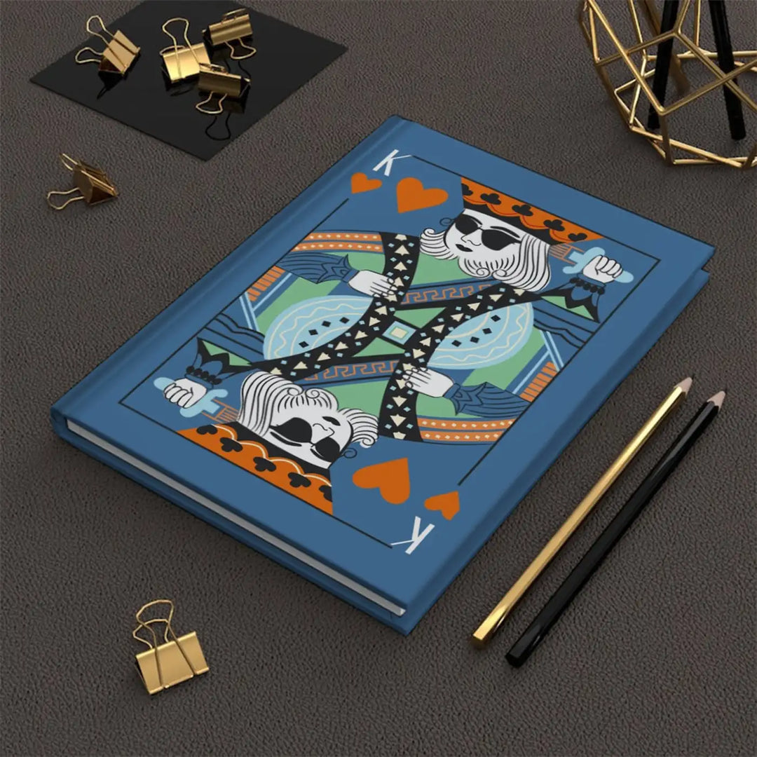 Handmade King Of Hearts Theme Journal | Unruled | 200 Pages