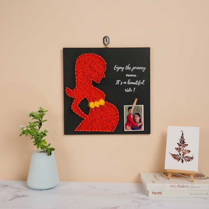 Photo Personalized Handmade String Art New Mom Theme Wooden Decorative Plaque For Mothers