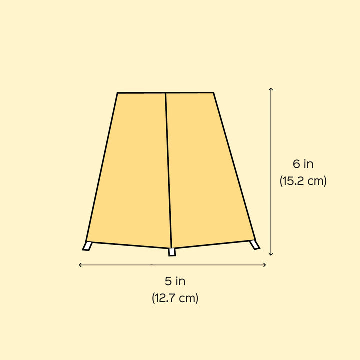 6 inch | Floral Hand Painted Tholu Bommalata Tabletop Lamp