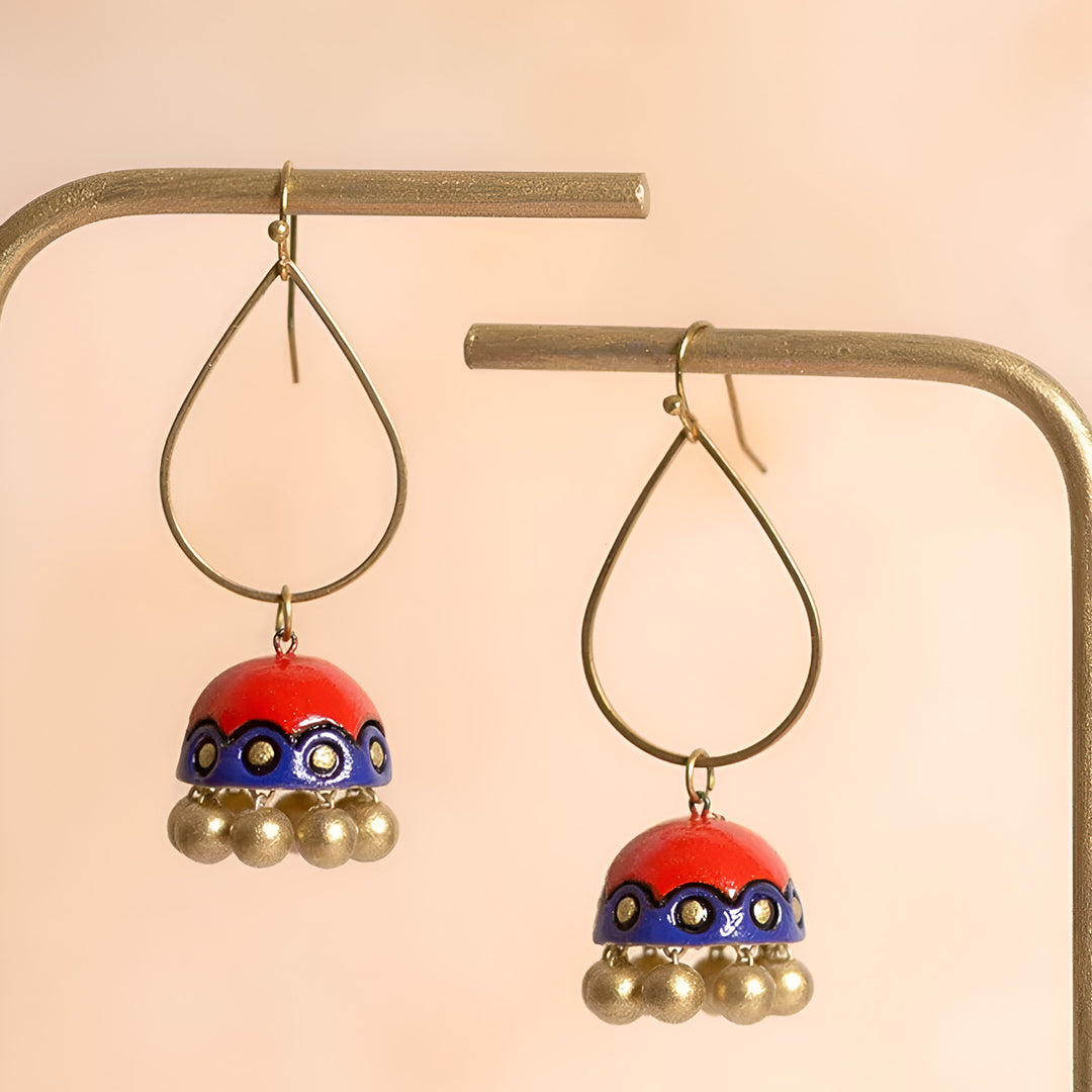 Handmade Pop Terracotta Earrings