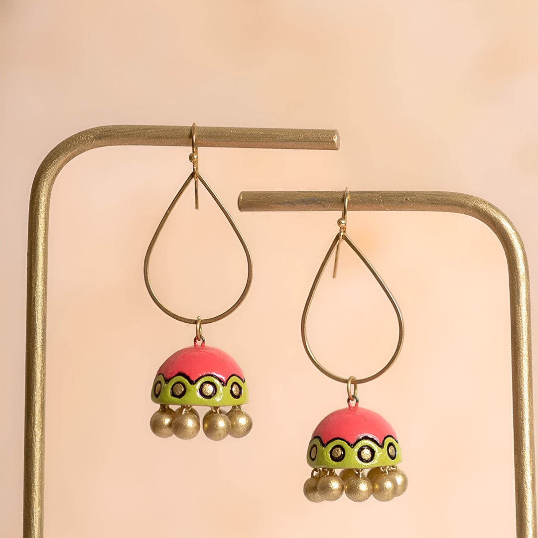 Handmade Pop Terracotta Earrings