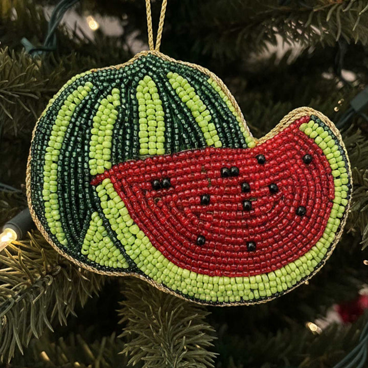 Watermelon Cotton Premium Zardozi Ornament