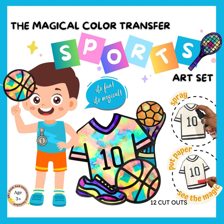 Magical Color Transfer Sports Theme DIY Kit