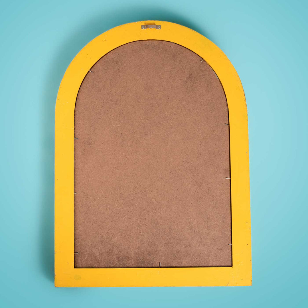16x22 in | Arched Vintage Window Personalised Distress Finish Pine Wood Nameplate