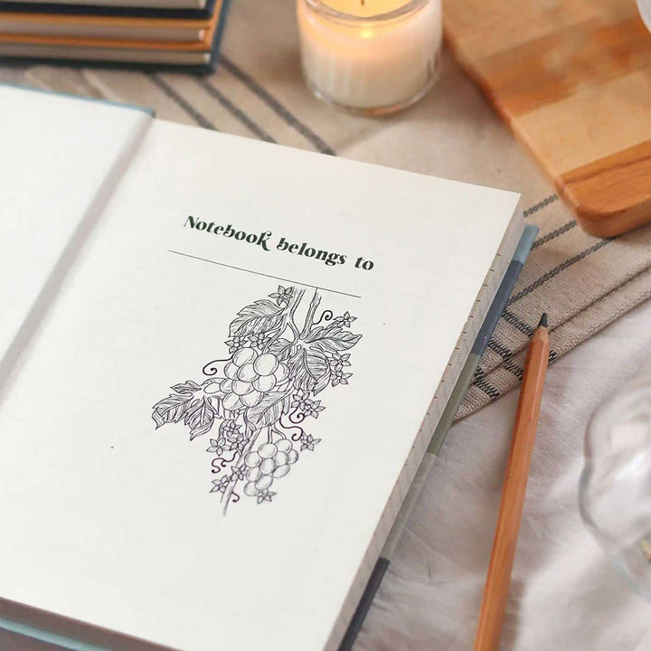 Handmade Plaid Black Ruled Journal | 100  Pages