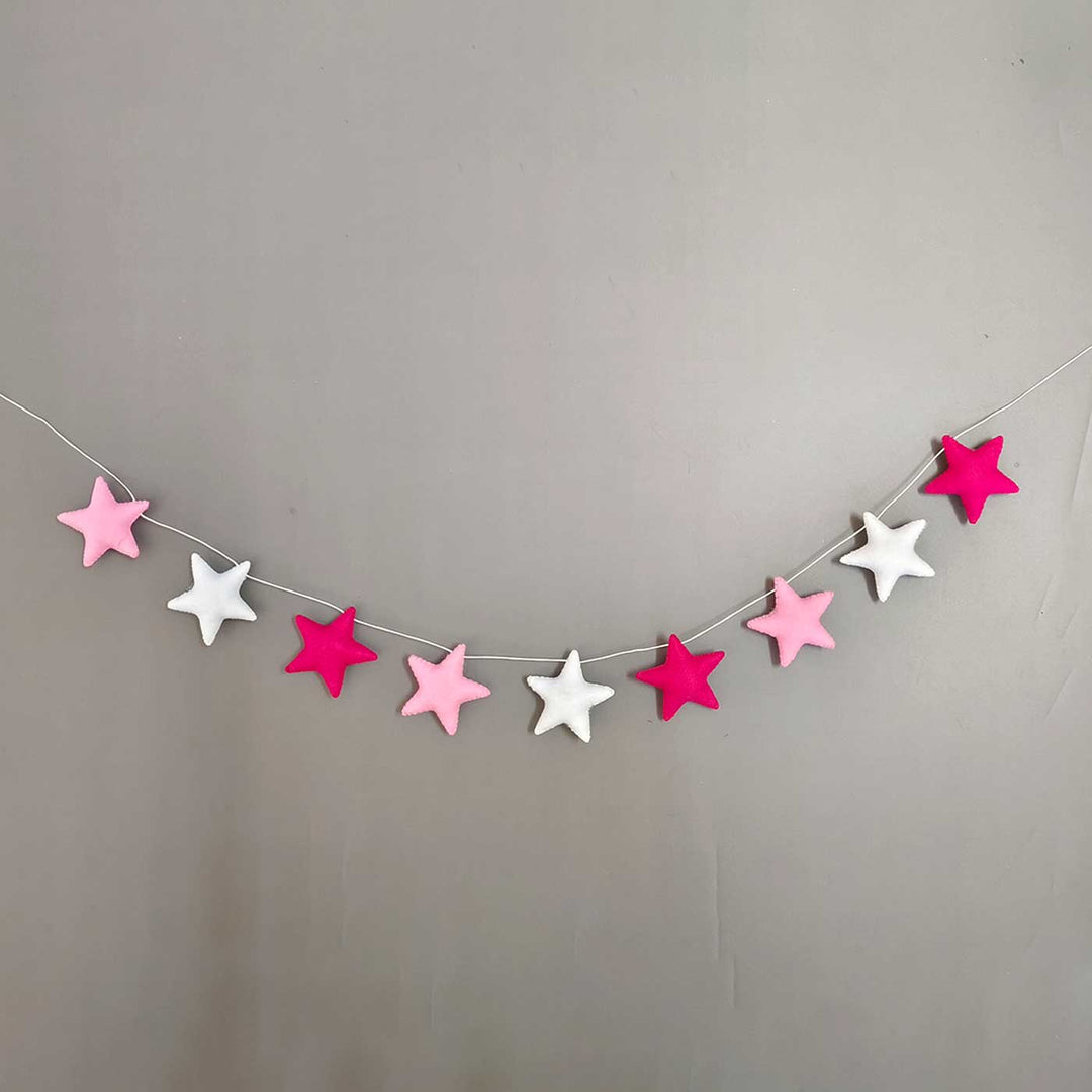 Handmade Stars Theme Felt Bunting For Kids