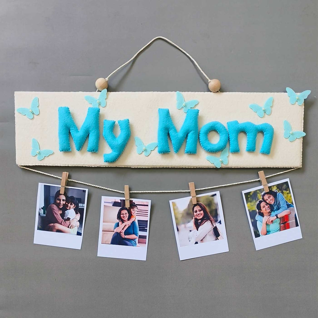 Photo Personalized Handmade Mom Theme Felt Decorative Plaque