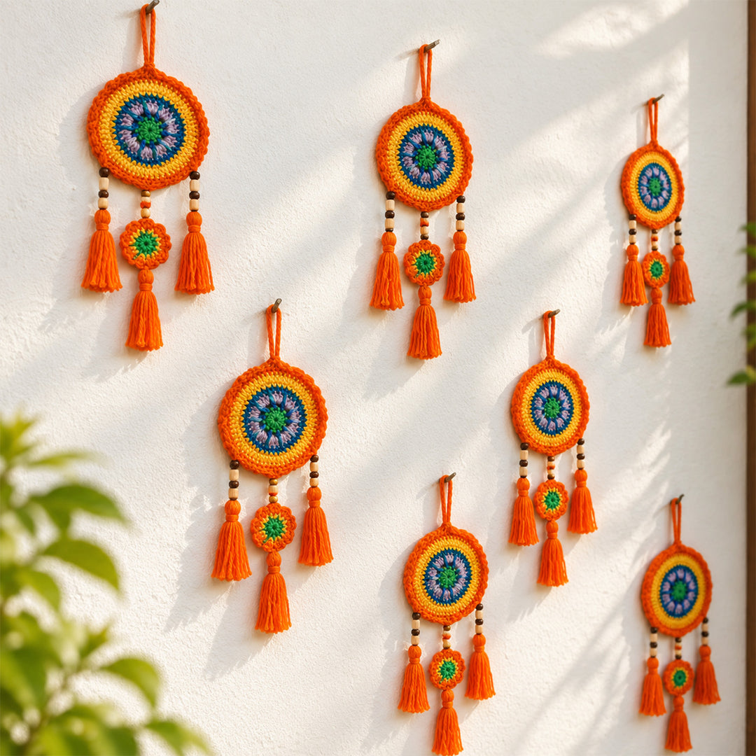 2 Pc | Handmade Svadhisthana Chakra Crochet Hangings