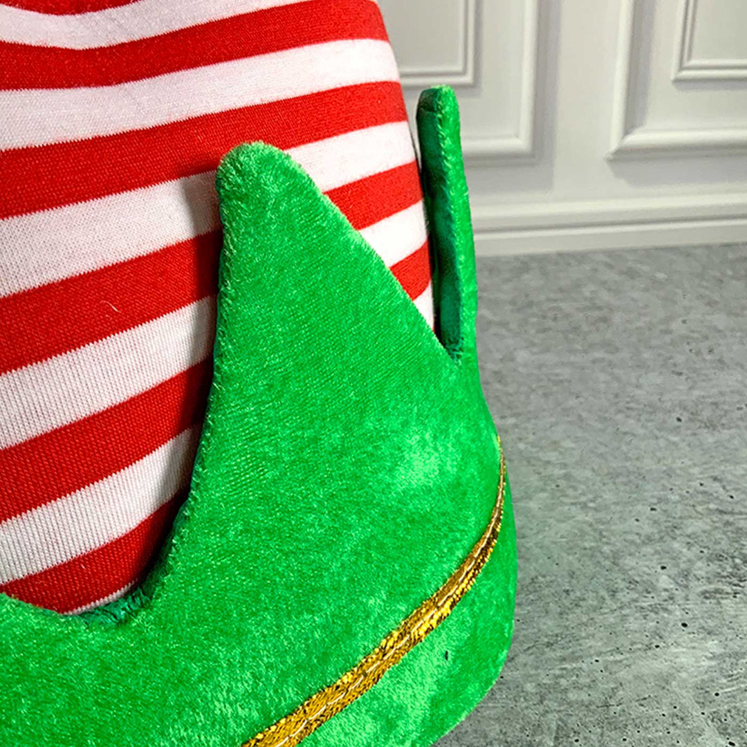 Handmade Inverted Elf Legs Plush Fabric Santa Hat | Xmas Gifting Ideas