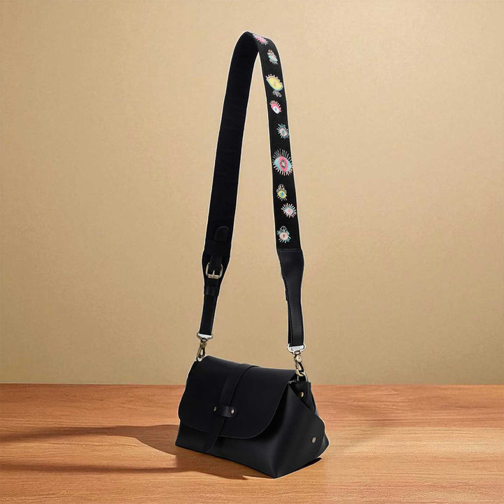 Handmade Evil Eye Design Canvas Bag Strap