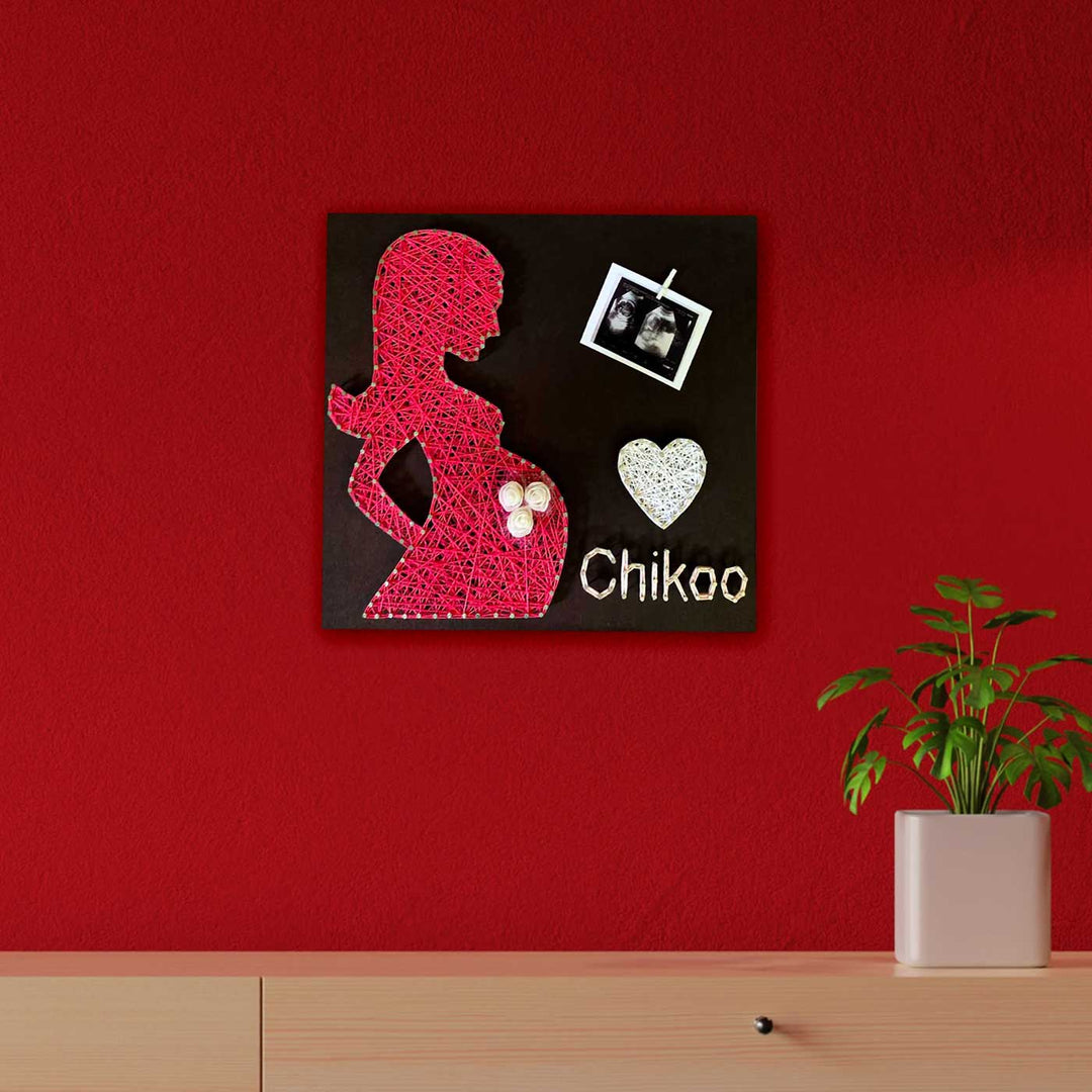 Photo Personalized Handmade String Art New Mom Theme Wooden Decorative Plaque For Mothers