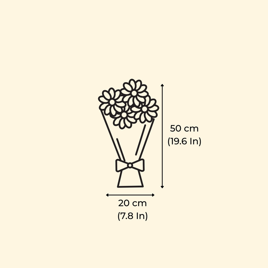 Handmade Ivory White Dream Dried Flower Bouquet