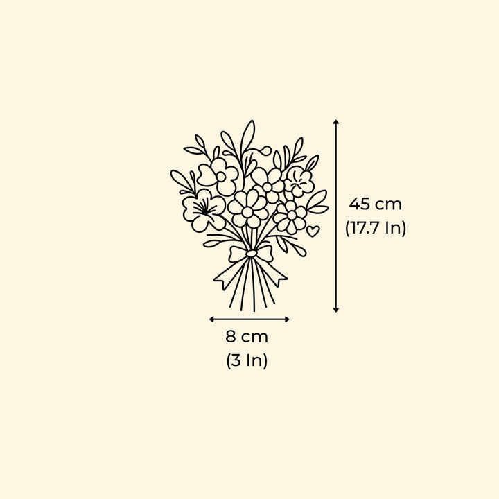 Handmade Lilac Sola Wood Dried Flower Bunch | Set Of 10