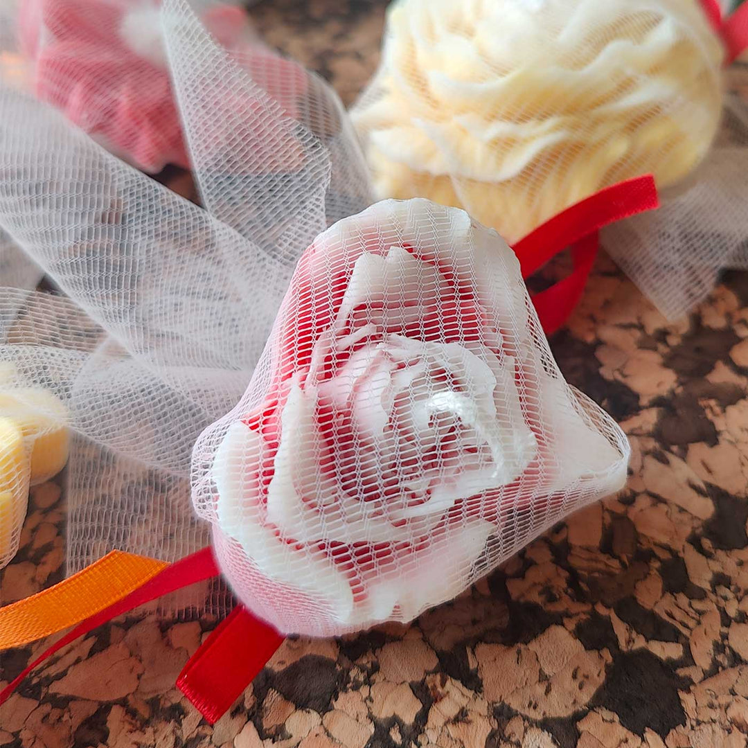 Handmade Heart Shaped Rose Soy Wax Candle