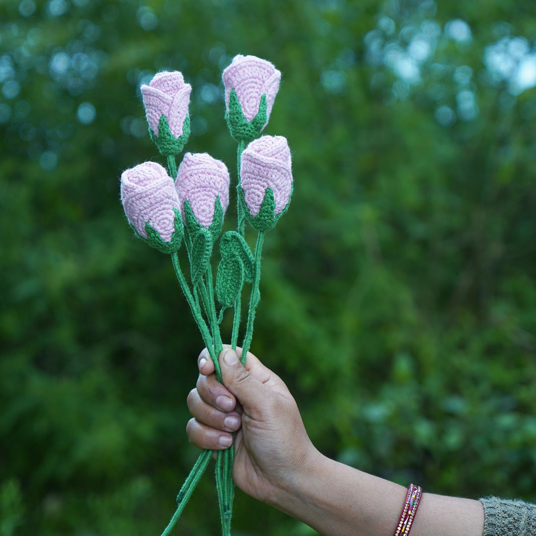 Handmade Crochet Rose Flower
