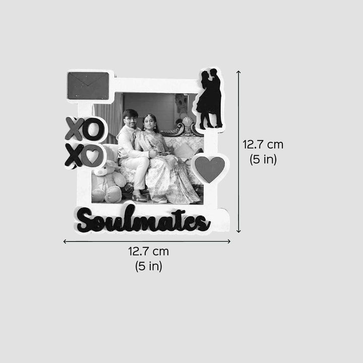 Photo Personalized Handmade Soulmates MDF Wood Fridge Magnet