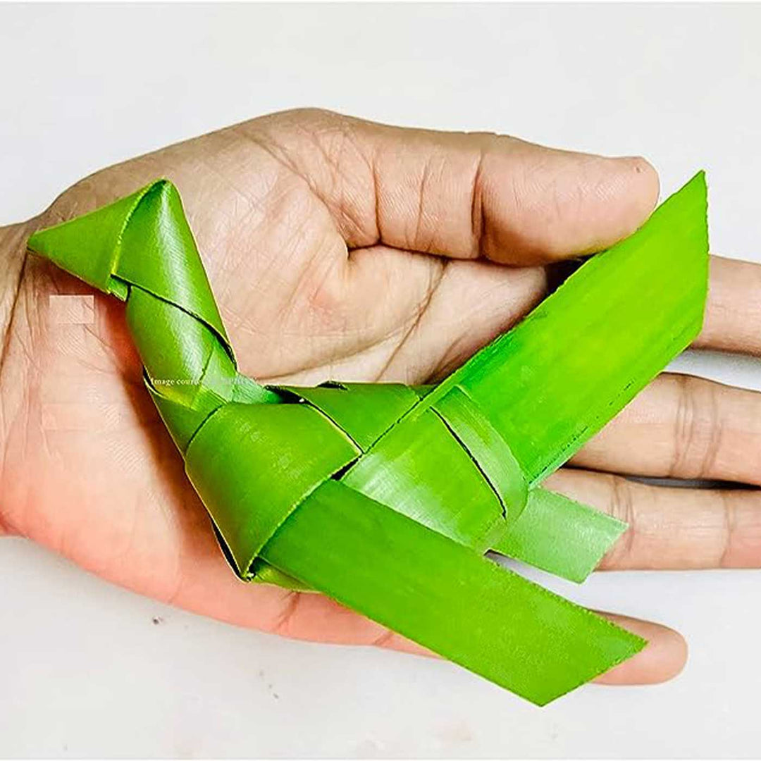 48 In | Handmade Diwali Decor Palm Leaf Parrot Toran