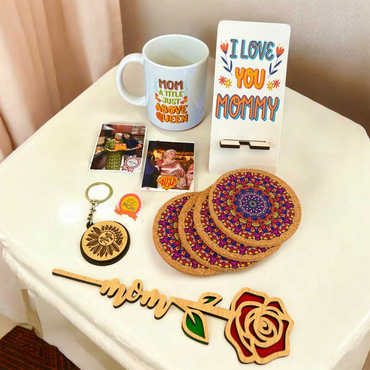 Photo Personalized Mom's Treasure Box Theme Hamper For Mothers | Set of 11