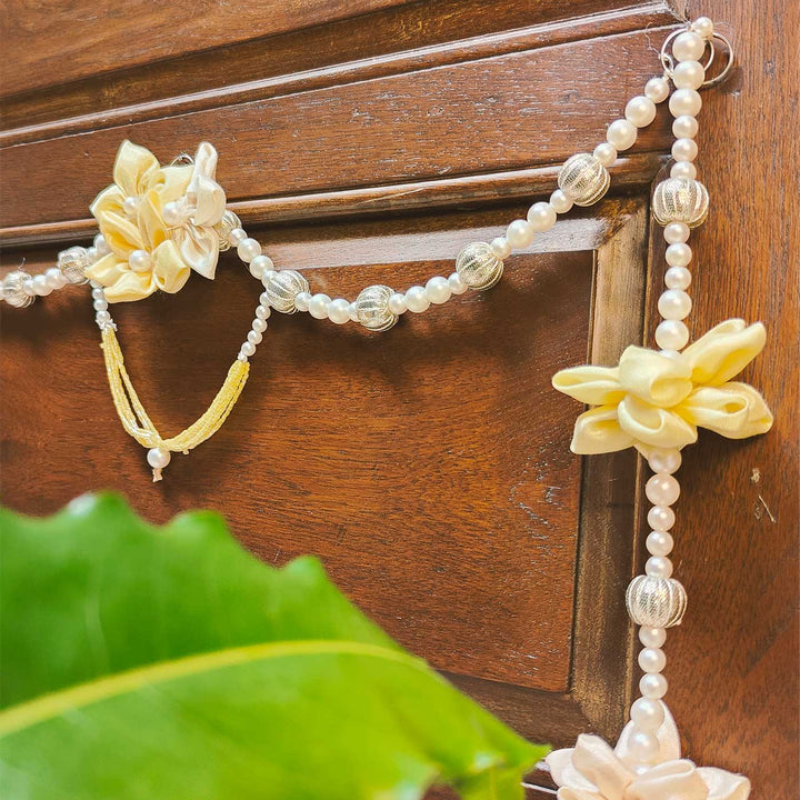 43 In | Handmade Pearl Blossom Elegant Toran