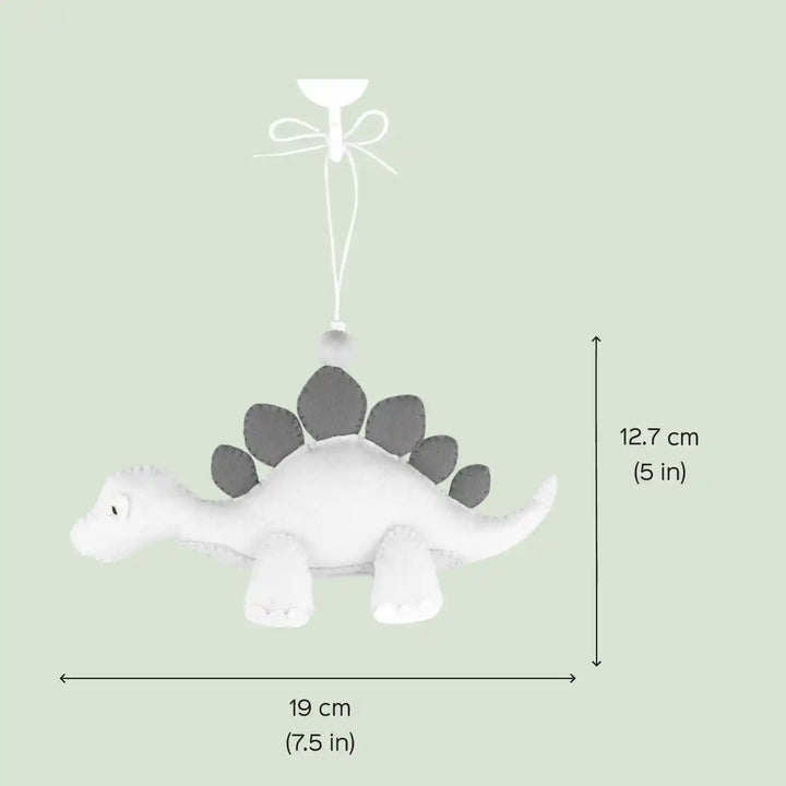 Handmade Stegosaurus Dinosaur Felt Hanging For Kids