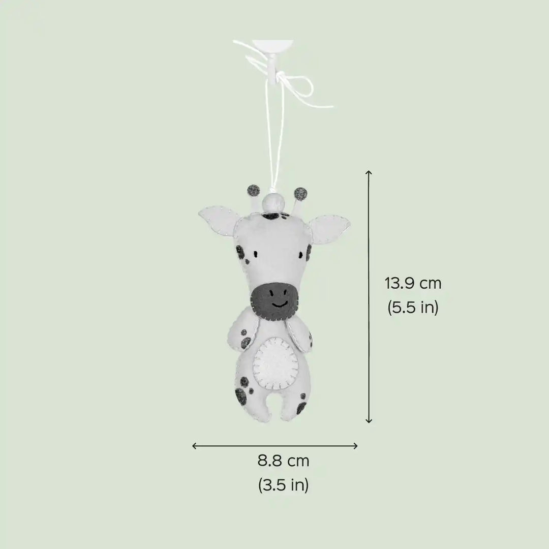 Handmade Giraffe Felt Hanging For Kids