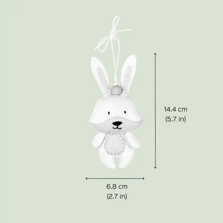 Handmade Rabbit Felt Hanging For Kids