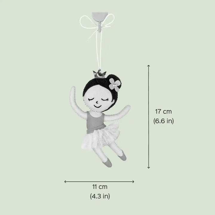 Handmade Ballerina Doll Felt Hanging For Kids
