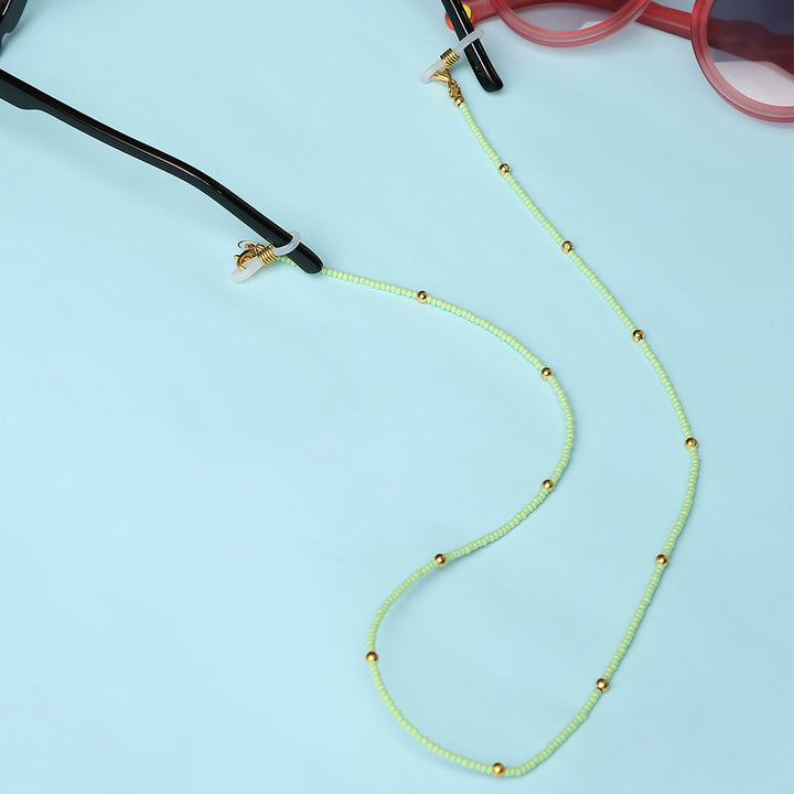 Handmade Mint Green Beaded Spectacle/Eye Glass Chain For Kids